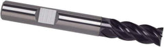 Guhring - 1", 1-1/2" LOC, 1" Shank Diam, 5" OAL, 4 Flute, Solid Carbide Square End Mill - Single End, FIREX Finish, Spiral Flute, 35/38° Helix, Centercutting, Right Hand Cut, Right Hand Flute, Series 4251 - USA Tool & Supply