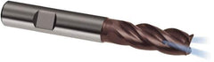 Guhring - 10mm, 22mm LOC, 10mm Shank Diam, 72mm OAL, 4 Flute, Solid Carbide Square End Mill - Single End, Nano-A Finish, Spiral Flute, 36/38° Helix, Centercutting, Right Hand Cut, Right Hand Flute, Series 6701 - USA Tool & Supply