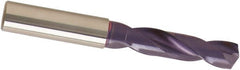 Guhring - 7.3mm 140° Spiral Flute Solid Carbide Screw Machine Drill Bit - USA Tool & Supply