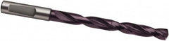 Guhring - 18mm 140° Spiral Flute Solid Carbide Taper Length Drill Bit - USA Tool & Supply
