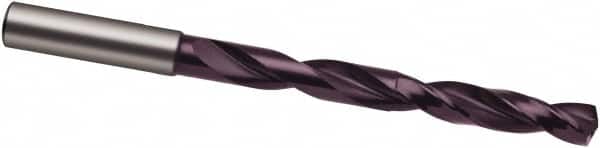 Guhring - 39/64" 140° Spiral Flute Solid Carbide Taper Length Drill Bit - USA Tool & Supply