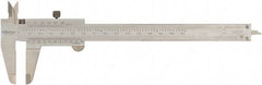 Mitutoyo - 0 to 150mm Stainless Steel Vernier Caliper - 0.02mm Graduation, 40mm Jaw Depth, 0.03mm Accuracy, Includes NIST Traceability Certificate - USA Tool & Supply