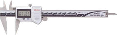 Mitutoyo - 0 to 150mm Range, 0.01mm Resolution, IP67 Electronic Caliper - 0.001" Accuracy, SPC Output - USA Tool & Supply