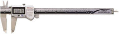 Mitutoyo - 0 to 200mm Range, 0.01mm Resolution, IP67 Electronic Caliper - 0.001" Accuracy, SPC Output - USA Tool & Supply