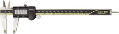 Mitutoyo - 0 to 200mm Range, 0.01mm Resolution, Electronic Caliper - 0.001" Accuracy, SPC Output - USA Tool & Supply