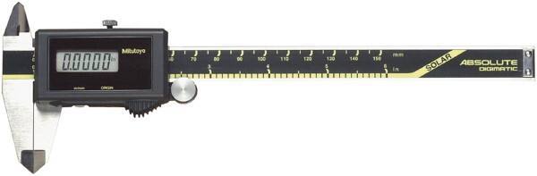 Mitutoyo - 0 to 150mm Range, 0.01mm Resolution, Electronic Caliper - 0.001" Accuracy, SPC Output - USA Tool & Supply