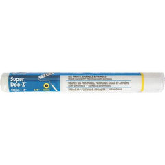 Wooster Brush - 3/8" Nap, 18" Wide Paint Roller Cover - Medium-Rough Texture, Woven - USA Tool & Supply