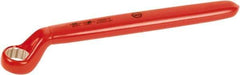 Wiha - 3/4" 12 Point Insulated Offset Box Wrench - Single End, Chrome Vanadium Steel, Hi-Vis Red Finish - USA Tool & Supply