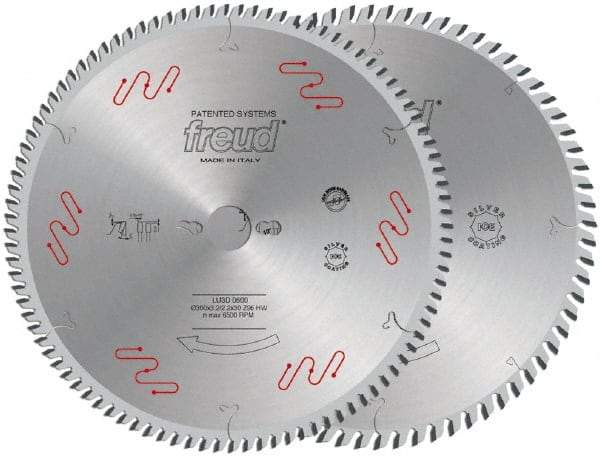 Freud - 250mm Diam, 30mm Arbor Hole Diam, 80 Tooth Wet & Dry Cut Saw Blade - Carbide-Tipped, Standard Round Arbor - USA Tool & Supply