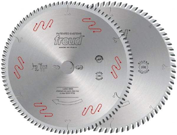 Freud - 220mm Diam, 30mm Arbor Hole Diam, 64 Tooth Wet & Dry Cut Saw Blade - Carbide-Tipped, Standard Round Arbor - USA Tool & Supply