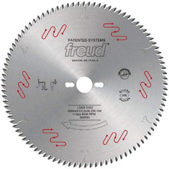 Freud - 300mm Diam, 1" Arbor Hole Diam, 96 Tooth Wet & Dry Cut Saw Blade - Carbide-Tipped, Standard Round Arbor - USA Tool & Supply