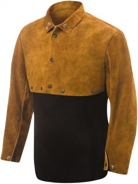 Steiner - Size 2XL, Cape Sleeves & Bib - Leather, Brown - USA Tool & Supply