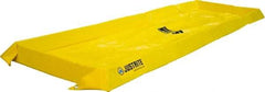 Justrite - 40 Gal Low Wall Berm - 4" High x 2' Wide x 8" Long - USA Tool & Supply