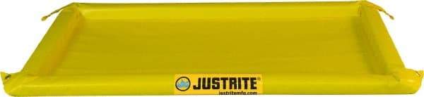 Justrite - 40 Gal Low Wall Berm - 2" High x 4' Wide x 8" Long - USA Tool & Supply