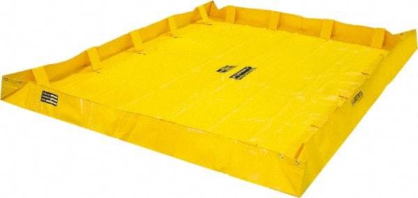 Justrite - 318 Gal Low Wall Berm - 8' Wide x 8" Long - USA Tool & Supply