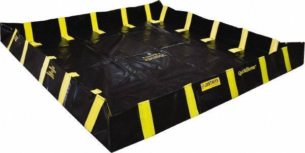 Justrite - 745 Gal Low Wall Berm - 10' Wide x 10" Long - USA Tool & Supply