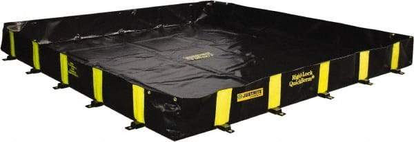 Justrite - 475 Gal Low Wall Berm - 8' Wide x 8" Long - USA Tool & Supply