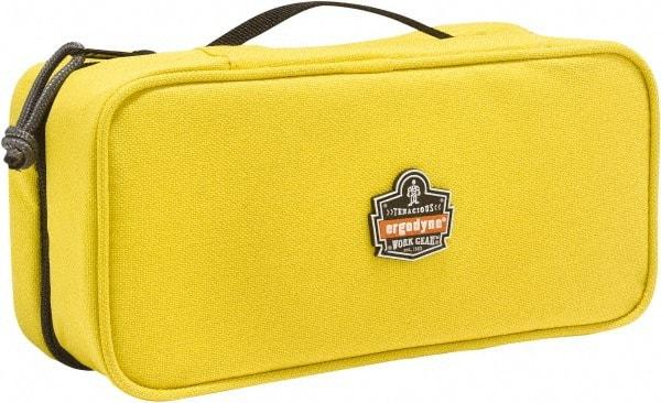 Ergodyne - 1 Pocket Yellow Polyester Tool Bag - 10" Wide x 4-1/2" Deep x 3" High - USA Tool & Supply