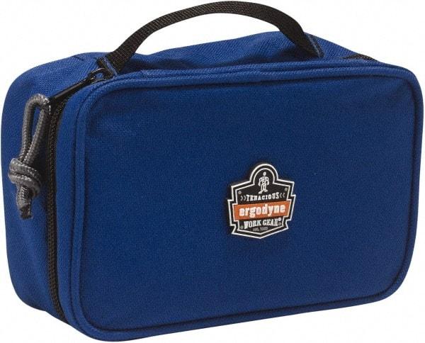 Ergodyne - 1 Pocket Blue Polyester Tool Bag - 7-1/2" Wide x 4-1/2" Deep x 3" High - USA Tool & Supply