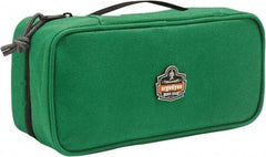 Ergodyne - 1 Pocket Green Polyester Tool Bag - 10" Wide x 4-1/2" Deep x 3" High - USA Tool & Supply