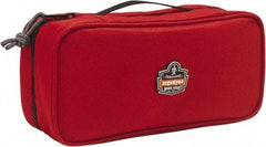 Ergodyne - 1 Pocket Red Polyester Tool Bag - 10" Wide x 4-1/2" Deep x 3" High - USA Tool & Supply