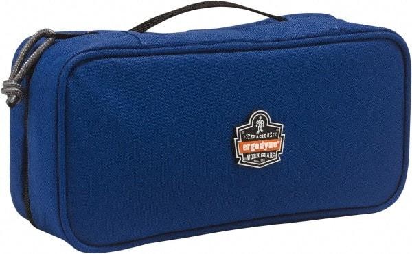 Ergodyne - 1 Pocket Blue Polyester Tool Bag - 10" Wide x 4-1/2" Deep x 3" High - USA Tool & Supply