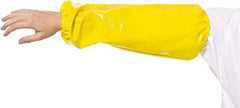 PolyConversions - Size Universal, Yellow Polyolefin Sleeve - 18" Long Sleeve, Elastic Opening at Both Ends - USA Tool & Supply