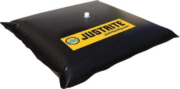 Justrite - 66" Long x 42" Wide, Vinyl Drain Seal - Black, Use to Stop Contaminated Groundwater From Going Down the Drain - USA Tool & Supply