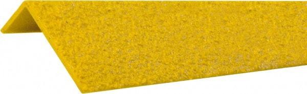 Rust-Oleum - Yellow Solid Color Anti-Slip Vinyl Strip - 2-1/4" Wide x 4' Long x 1" Thick, General Traffic - USA Tool & Supply