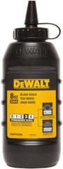 DeWALT - 8 oz Container Chalk Refill - Black - USA Tool & Supply