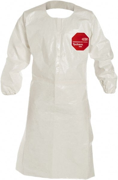 Dupont - 25-Piece Size 2XL Chemical Resistant Coat Apron - USA Tool & Supply