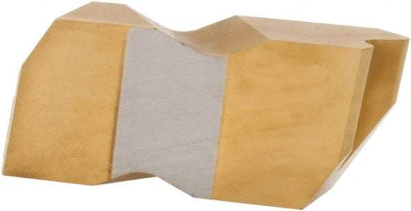 Hertel - IDC310 Grade HC335, Internal/External API Round Threading Insert - 10 TPI Ext Pitch, 10 TPI Int Pitch, Left Hand Insert, TiN Finish, Carbide - USA Tool & Supply
