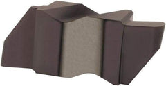 Hertel - 3031IR Grade HC225, 1.57mm Cutting Width Carbide Grooving Insert - 3.18mm Max Depth of Cut, Right Hand, 0.031" Corner Radius, TiAlN Finish - USA Tool & Supply