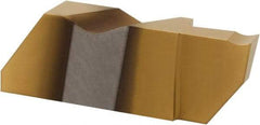 Hertel - 4250IFD K Grade HC120, 6.35mm Cutting Width Carbide Grooving Insert - 1/2" Max Depth of Cut, Left Hand, TiN Finish - USA Tool & Supply