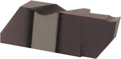 Hertel - 3125IFD K Grade HC215, 3.18mm Cutting Width Carbide Grooving Insert - 1/4" Max Depth of Cut, Left Hand, TiAlN Finish - USA Tool & Supply