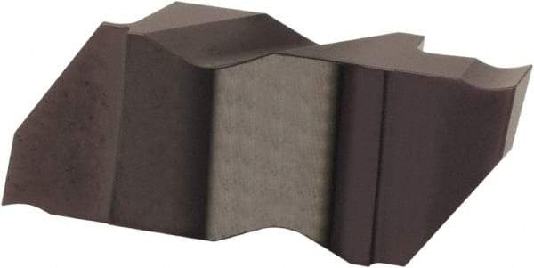 Hertel - 3125IF K Grade HC215, 3.18mm Cutting Width Carbide Grooving Insert - 0.18" Max Depth of Cut, Right Hand, TiAlN Finish - USA Tool & Supply