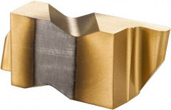 Hertel - 3031IR Grade HC335, 1.57mm Cutting Width Carbide Grooving Insert - 3.18mm Max Depth of Cut, Right Hand, 0.78mm Corner Radius, TiN Finish - USA Tool & Supply