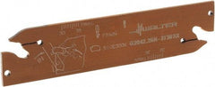 Walter - 1.0236" Blade Height, 5.9055" OAL, Neutral Cut, Double End Indexable Cut-Off Blade - 38mm Max Depth of Cut, G2042 N Blade - USA Tool & Supply