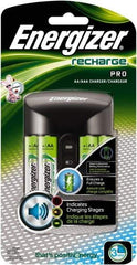 Energizer - 100 to 240 Volt Recharge Pro Charger - NiMH Compatible - USA Tool & Supply