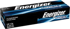 Energizer - Size AA, Lithium, Standard Battery - 1.5 Volts, Button Tab Terminal, FR6 - USA Tool & Supply