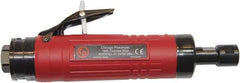 Chicago Pneumatic - 1/4" Collet, Straight Handle, Air Angle Die Grinder - 12,000 RPM, Rear Exhaust, 33.9 CFM, 1.2 hp, 90 psi, 9.5mm Inlet - USA Tool & Supply