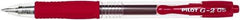 Pilot - Conical Roller Ball Pen - Red - USA Tool & Supply