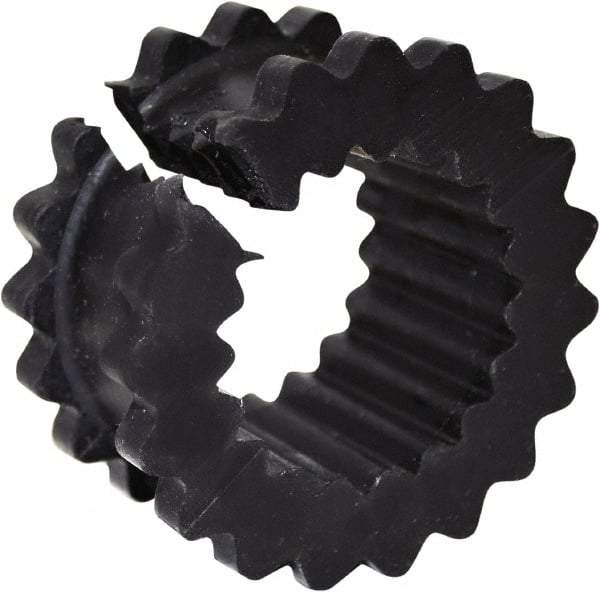 TB Wood's - 3 One Piece Split Flexible Coupling Sleeve - 1-7/8" OD, 1" OAL, Neoprene, Order 2 Hubs with Same OD & 1 Insert for Complete Coupling - USA Tool & Supply