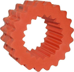 TB Wood's - 11 One Piece Solid Flexible Coupling Sleeve - 8-3/16" OD, 4" OAL, Hytrel, Order 2 Hubs with Same OD & 1 Insert for Complete Coupling - USA Tool & Supply