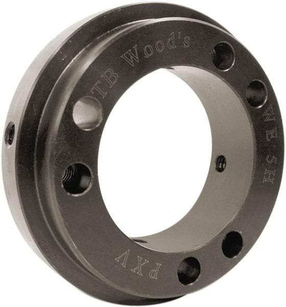 TB Wood's - 2.32" Hub, WE3 Flexible Bushed Coupling Hub - 2.32" OD, 0.88" OAL, Steel, Order 2 Hubs with Same OD & 1 Insert for Complete Coupling - USA Tool & Supply