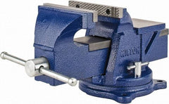 Wilton - 6" Jaw Width, 6" Opening Capacity, 3" Throat Depth, Steel Swivel Bench Vise - Bolt Down Base Attachment - USA Tool & Supply