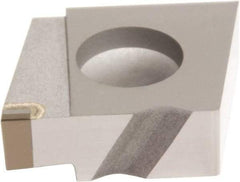 Sumitomo - 6189CGA Grade BN2000, 4.8mm Cutting Width PCBN Grooving Insert - 5mm Max Depth of Cut, Left Hand, 0.2007mm Corner Radius, Uncoated - USA Tool & Supply