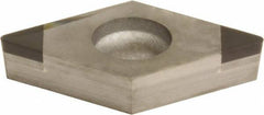 Sumitomo - 2NU-DCGA32.51 Grade BN350 PCBN Turning Insert - Uncoated, 55° Diamond, 3/8" Inscr Circle, 5/32" Thick, 1/64" Corner Radius - USA Tool & Supply