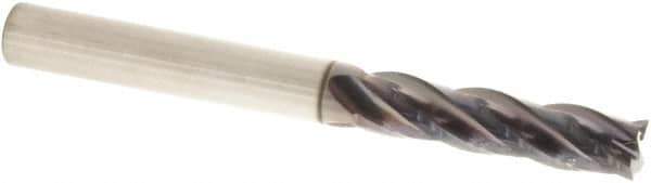 Sumitomo - 8mm, 32mm LOC, 8mm Shank Diam, 80mm OAL, 4 Flute, Solid Carbide Square End Mill - Single End, TIAlCrN Finish, Spiral Flute, 30° Helix, Centercutting, Right Hand Cut, Right Hand Flute - USA Tool & Supply