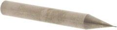 Sumitomo - 0.4mm Diam, 0.3mm LOC, 2 Flute Ball End Mill - Cubic Boron Nitride Finish, Single End, 50mm OAL, 4mm Shank Diam - USA Tool & Supply